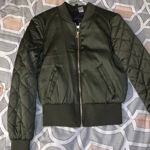 H&M Women’s Green Bomber Jacket